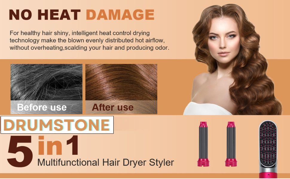 5 in 1 Multifunctional Hair Dryer Styling Tool, Detachable