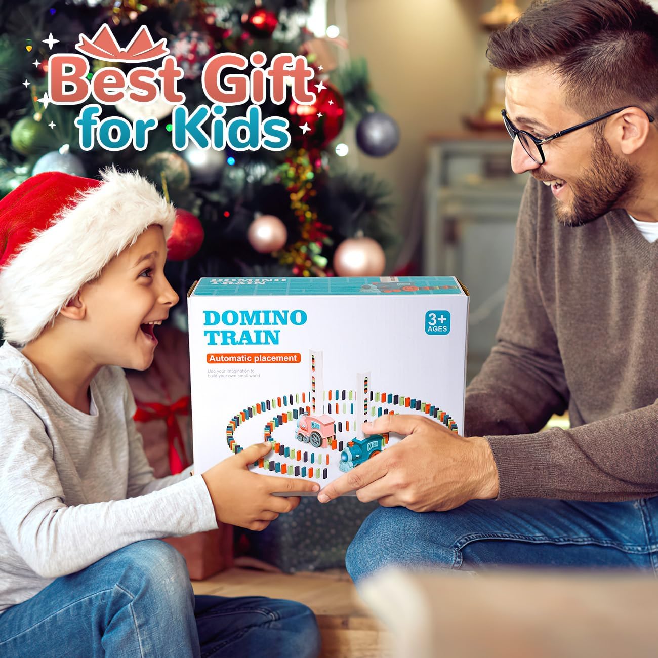 Train Toy Domino Set for Kids BPA Free Plastic with Sound Effects