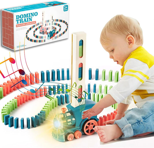 Train Toy Domino Set for Kids BPA Free Plastic with Sound Effects