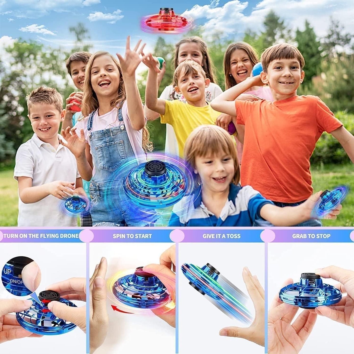 Magic Flying Orb Spinner Outdoor Toys?Assorted Color? 0s03yj-6d