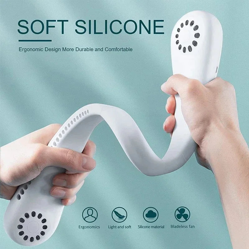 Portable Neck Fan for Travel - Lightweight & Rechargeable