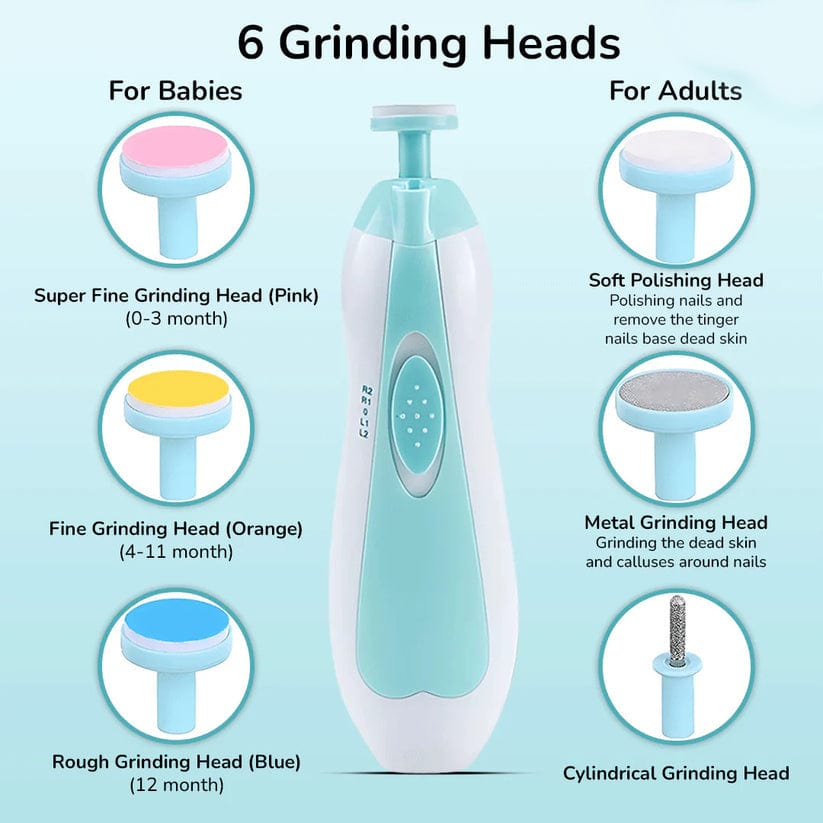 Baby Nail Clippers with LED Light & Grooming Set