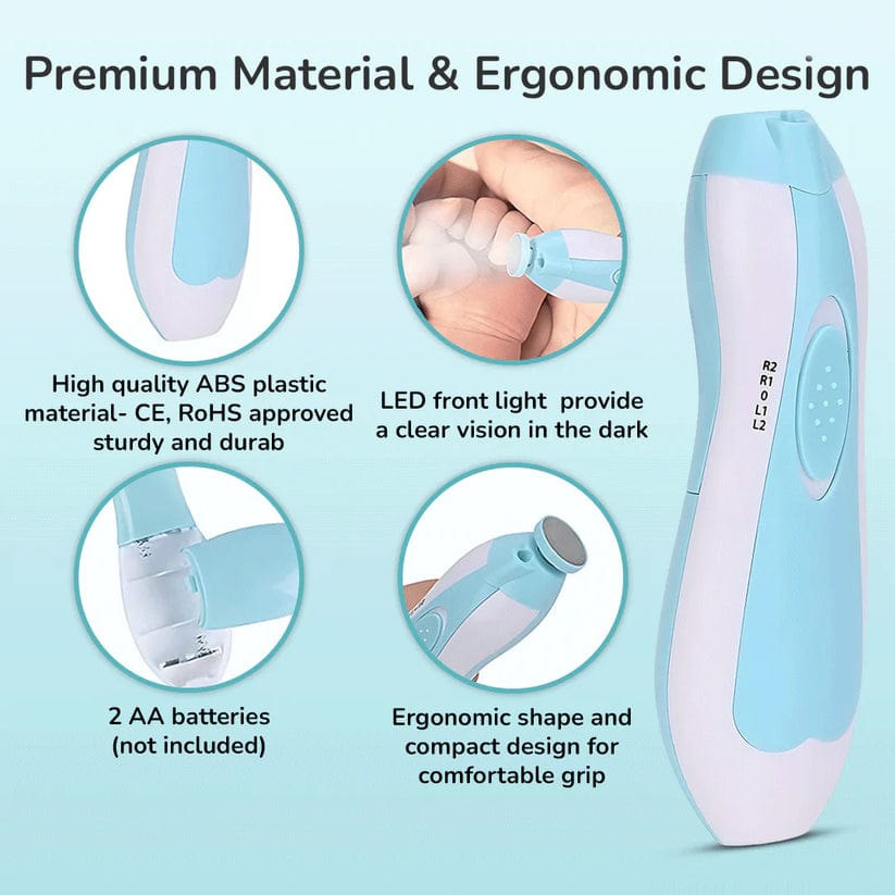 Baby Nail Clippers with LED Light & Grooming Set