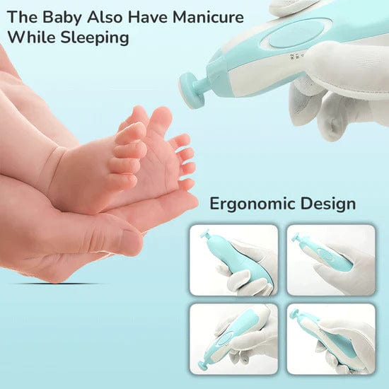 Baby Nail Clippers with LED Light & Grooming Set
