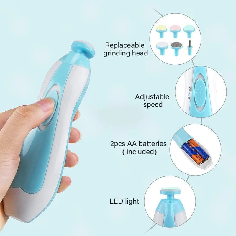 Baby Nail Clippers with LED Light & Grooming Set