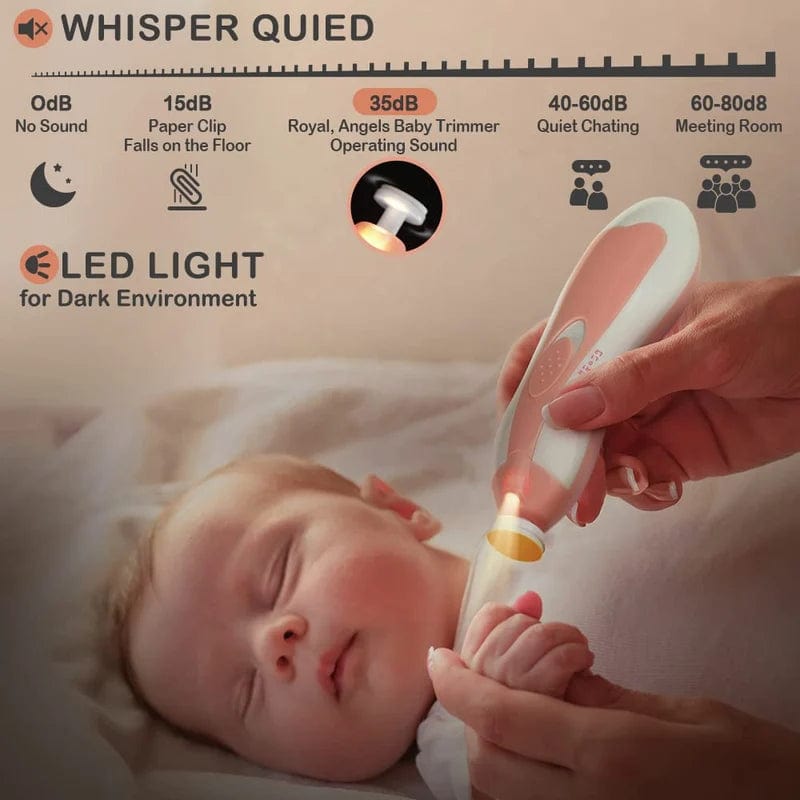 Baby Nail Clippers with LED Light & Grooming Set