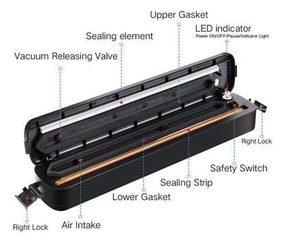 Portable Food Vacuum Sealer for Freshness
